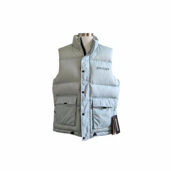 Spyder Down Vest pastel blue, Medium - Picture 4 of 11